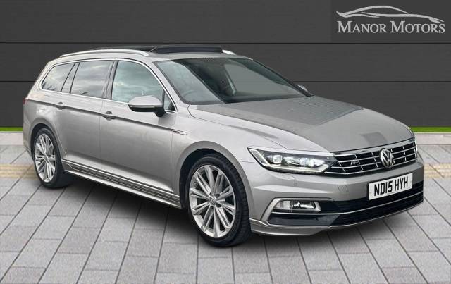 Volkswagen Passat 2.0 BiTDI BlueMotion Tech R-Line DSG 4Motion Euro 6 (s/s) 5dr Estate Diesel Silver